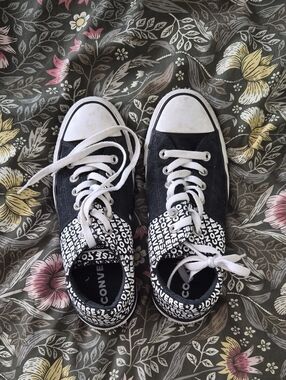 Converse Black and White Graphic High-Tops